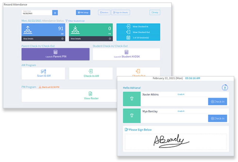 EZReports digital attendance tracking for managing student participation across California expanded learning program sites.